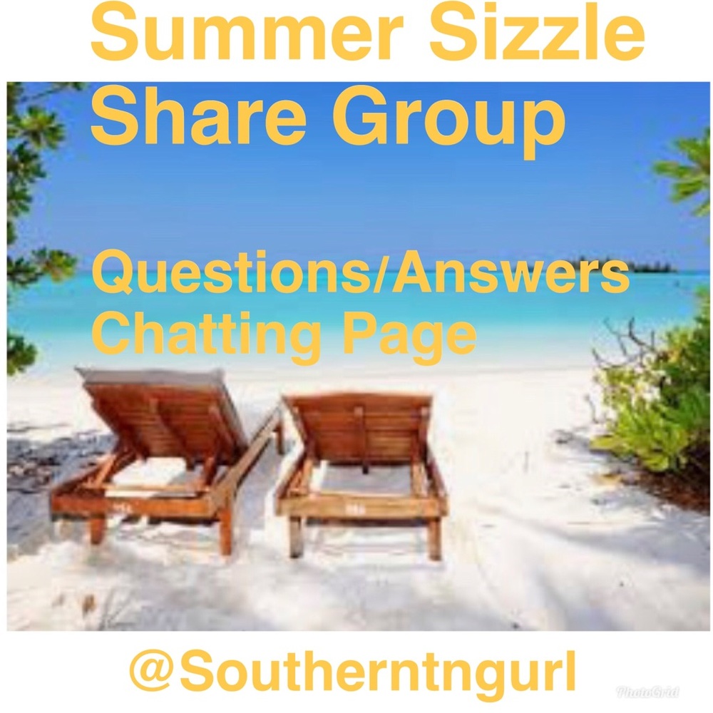 🏖SUMMER SIZZLE 🏖Share Group ❄️Q & A  Page